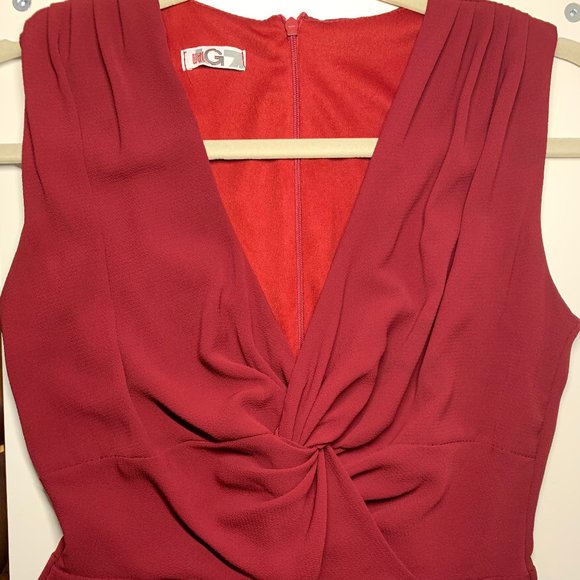 ASOS Wal G Summer Dress Mini/Wedding/Maroon - Picture 6 of 10